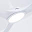 Ventilateur de plafond de 52 po en ABS avec ensemble de lumières (source de lumière DEL), DC 6 vitesses, télécommande, ventilateur de hauteur réglable pour salon, chambre à coucher, bureau, intérieur.-1445744292-1445747508