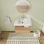 Meuble-lavabo mural simple de 30 po avec comptoir en résine