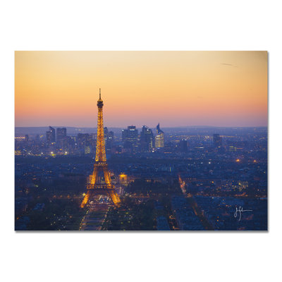 Eiffel Tower At Sunset by Jim Zuckerman - No Frame Print on Plastic / Acrylic