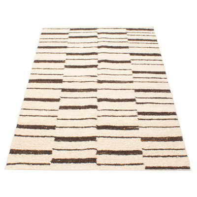 Tapis crème unique 4 pi 11 po x 8 pi 0 po Tangier