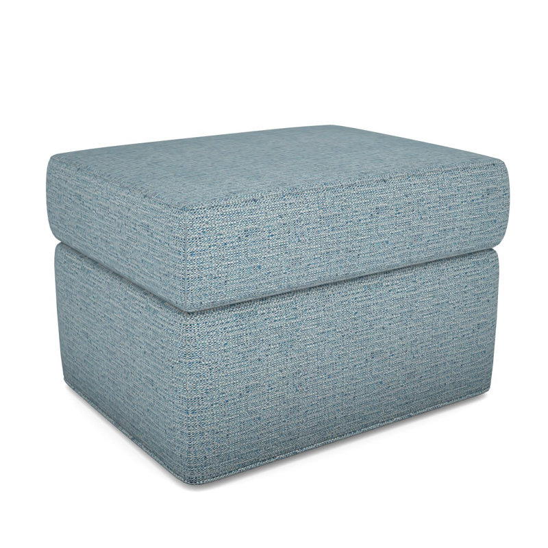 Repose-pieds rembourré Newlin, Non, Cobalt Tuck