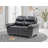 Londonderry Black Faux Leather Loveseat-955562804