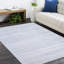 Chrisha Abstract Area Rug in Gray/White-1754303516