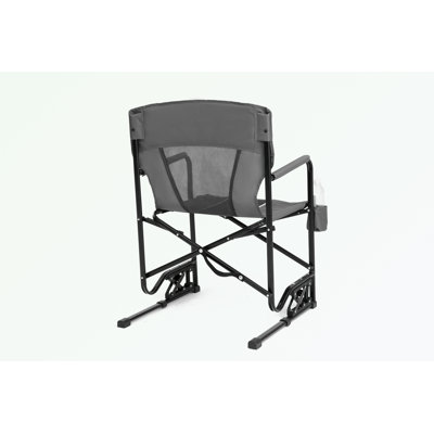 Chaise de jardin pliante avec accoudoirs durables et porte-gobelet