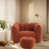 Red Brown Chenille/Linen