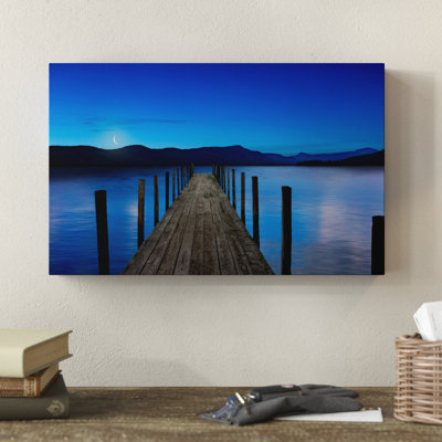 « crépuscule & eau v », photo sur toile tendue