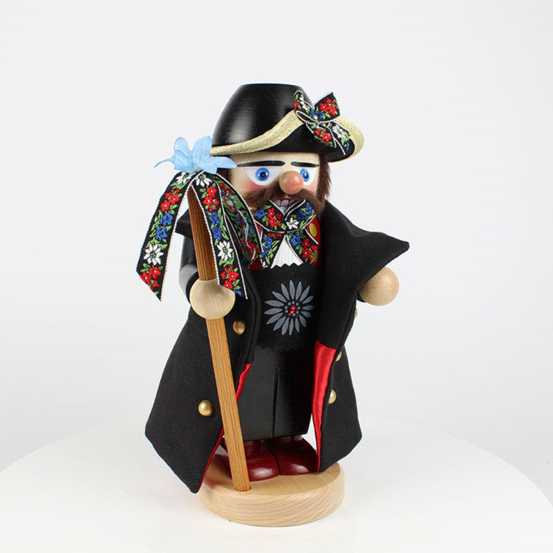 Kurt Adler Steinbach Wooden Chubby Nutcracker, Ein Bayer - Thumbnail 2