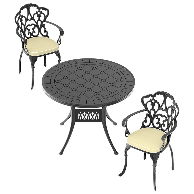 Aluminium d'extérieur avec coussins confortables - Chaleur, corrosion, aluminium coulé à corrosion, élégant