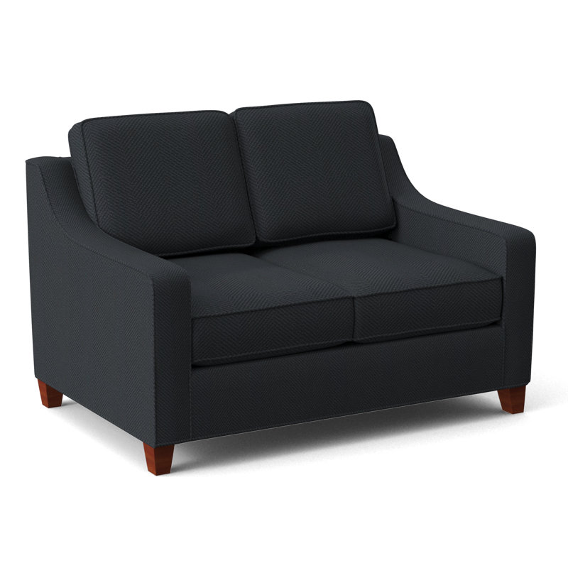 Clark 54" Square Arm Sofa Bed, BM Cherry, Kanji Putty