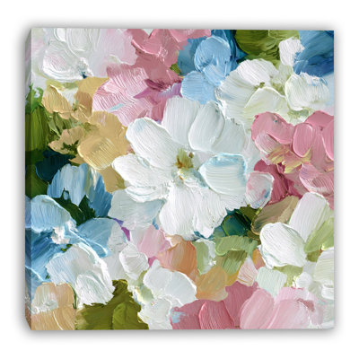 «Blooming Petal Layers», art mural sur toile tendue