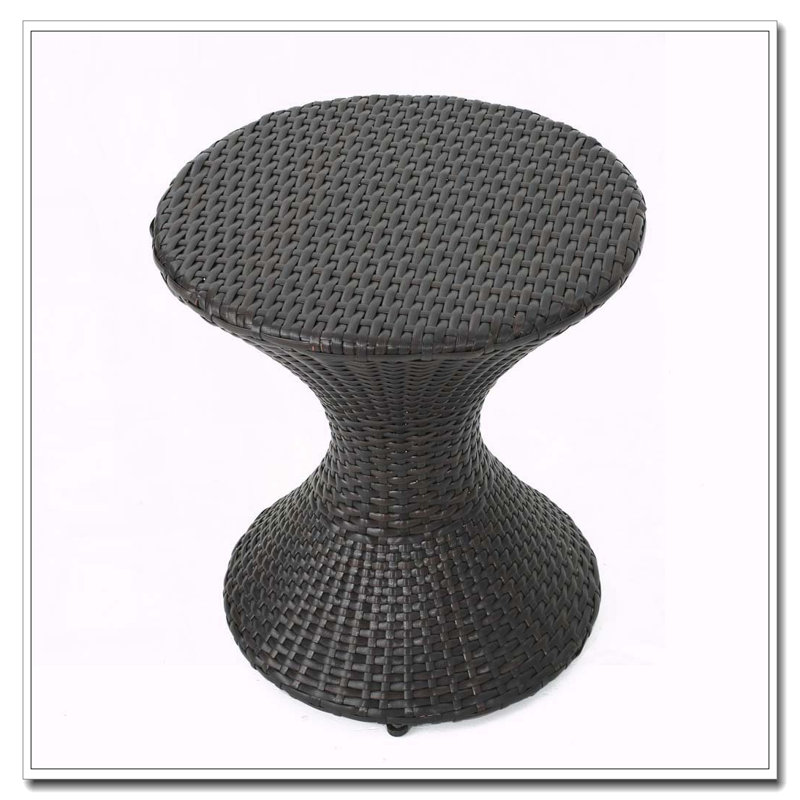 Table d'appoint 16 pouces en osier multicolore brun