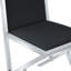 Chaises de salle à manger modernes en métal, conception ergonomique, pieds argentés pour la maison
