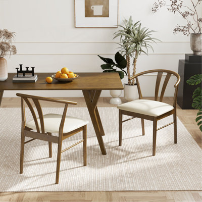 Chaises de salle à manger Lavin Wishbone, ensemble de 2