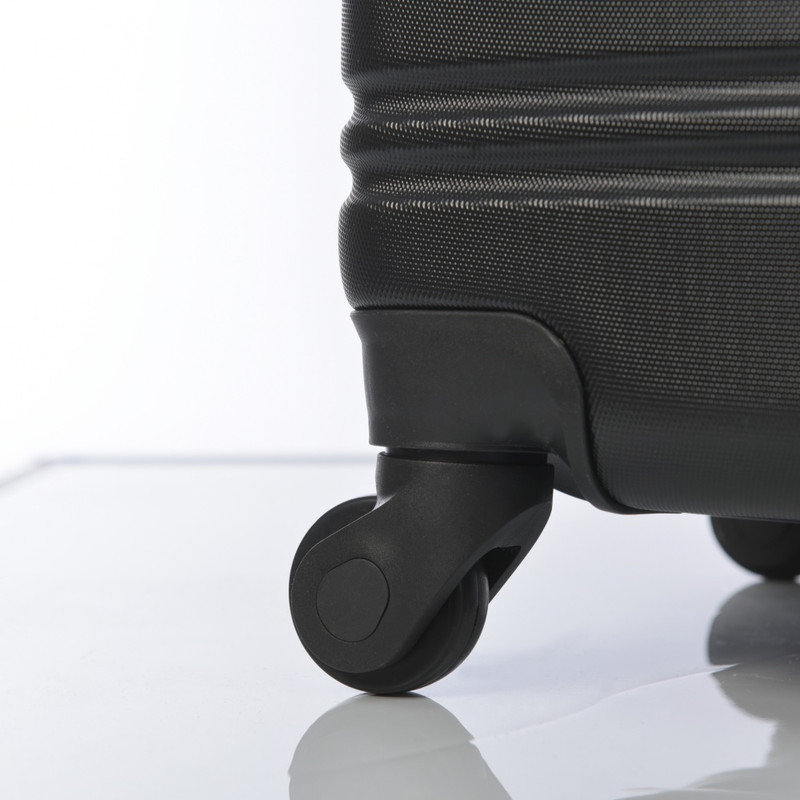 Ensemble de 3 valises rigides 3 pièces 20 24 28 pouces avec valise TSA, Black