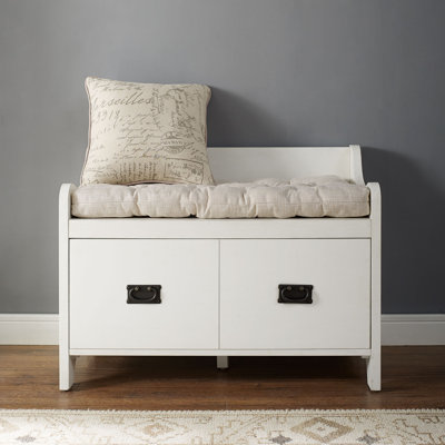 Jones Street Polyester Blend Upholstered Storage Bench