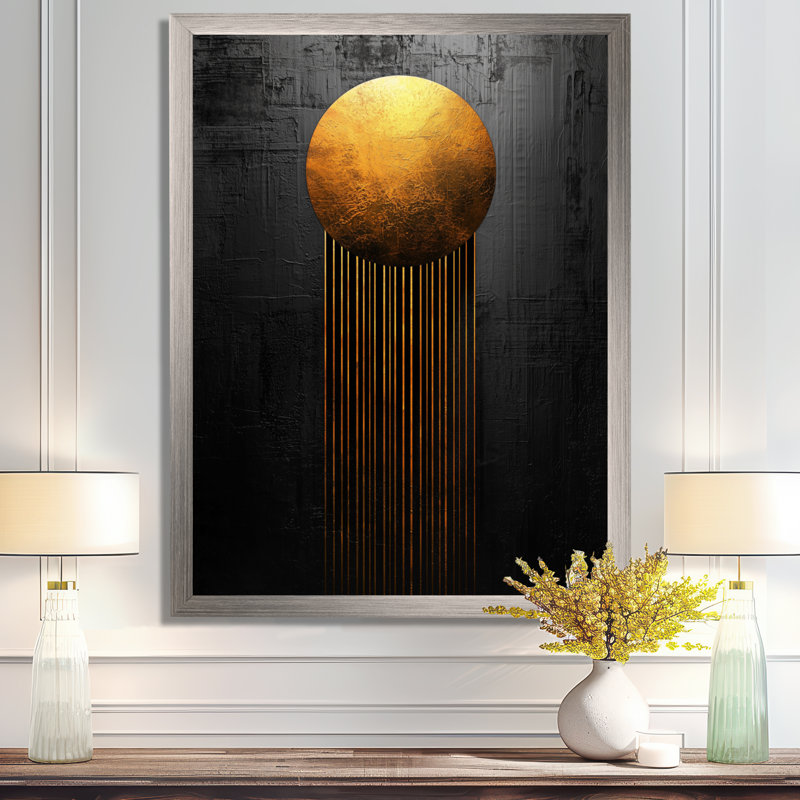 Bobba - reproduction d'art sur toile abstraite, H 32 po x l 16 po, Reproduction encadrée d'une seule photo, Argent argent