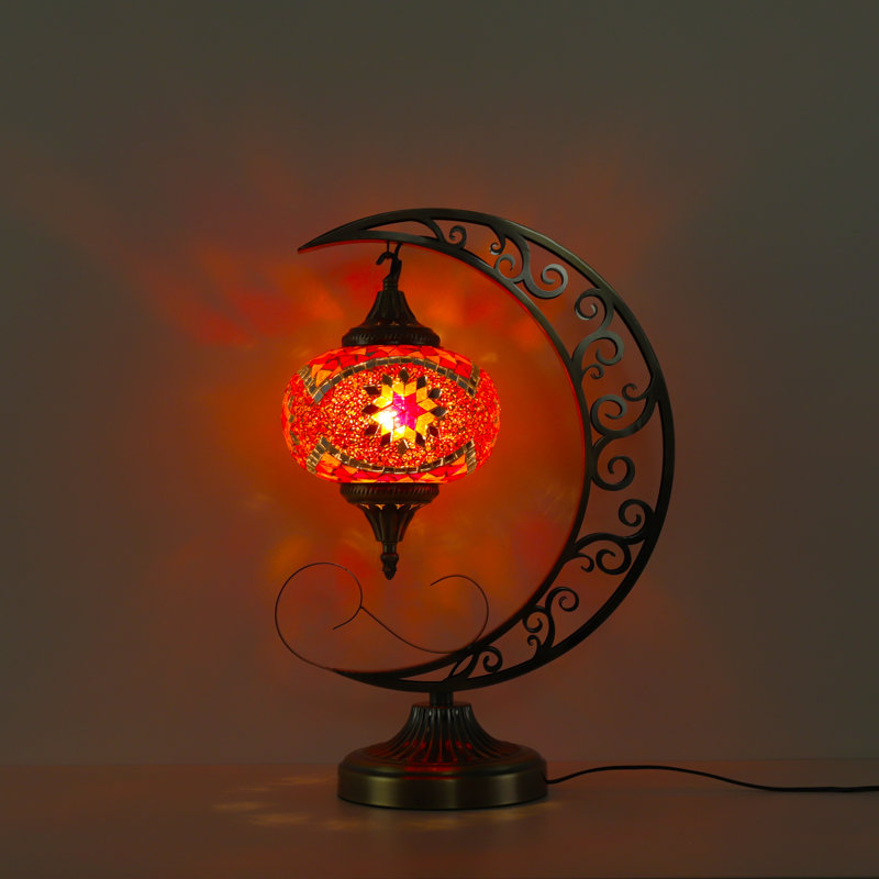 Lampe de table en verre
