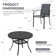 Round 4 - Person Outdoor Dining Set with 4 Stackable Textilene Armrest Chairs