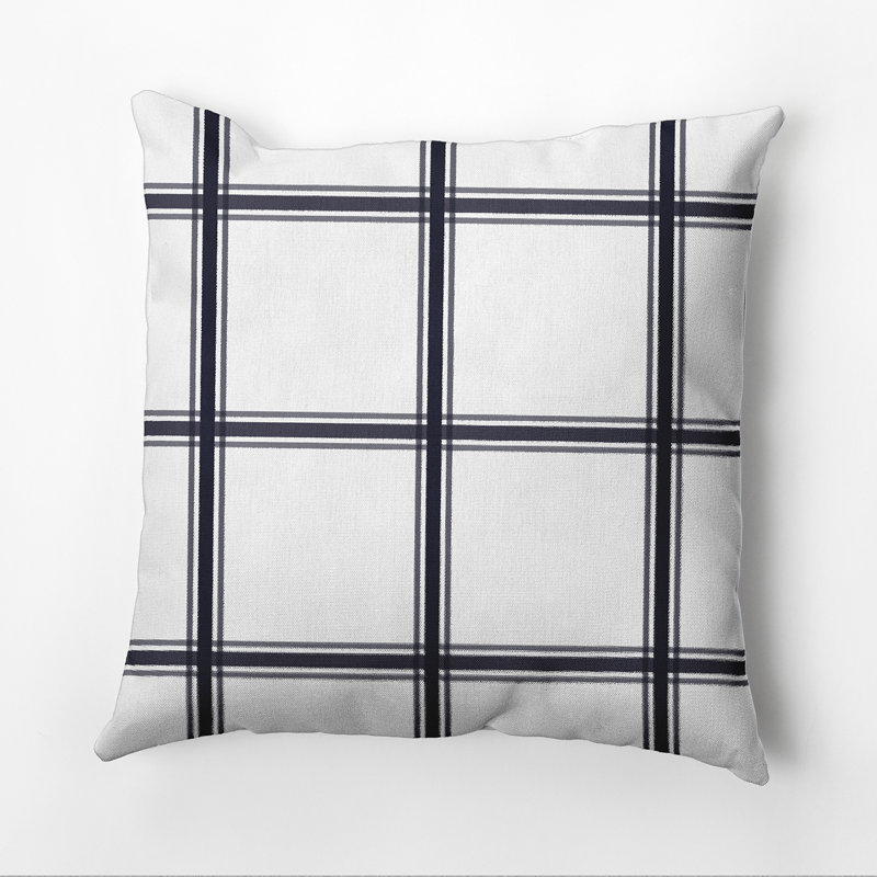 Housse et insert de coussin carré Subline, Bleu marine, H 20 po x l 20 po