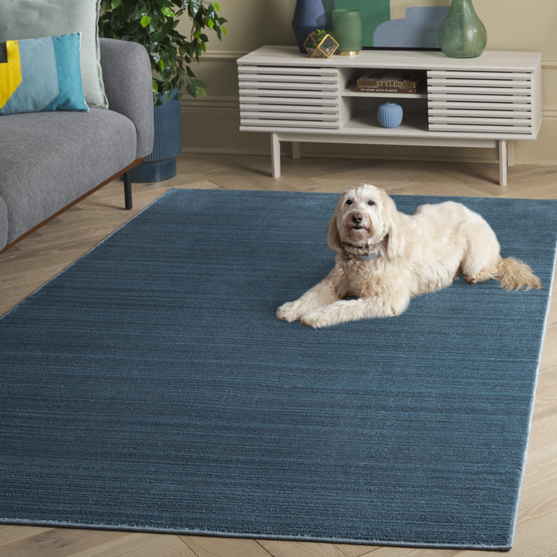 Tapis de couleur unie Fahm Performance, Rectangle de 5 pi x 8 pi