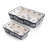 2-Piece Ceramic Baking Dish Set, Rectangular Casserole & Lasagna Pan for Kitchen Use