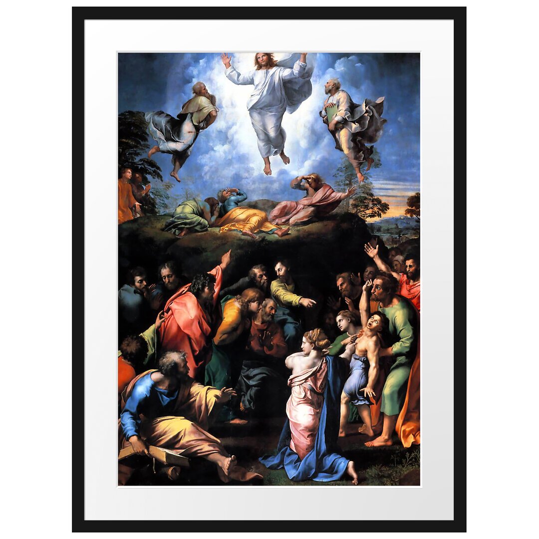 Gerahmter Grafikdruck Transfiguration von Raffael