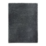Delos Flokati Modern Solid Grey Plush Polypropylene Shag 4x6 Area Rug