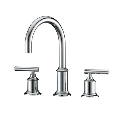Widespread 2-handle Bathroom Faucet with Drain Assembly