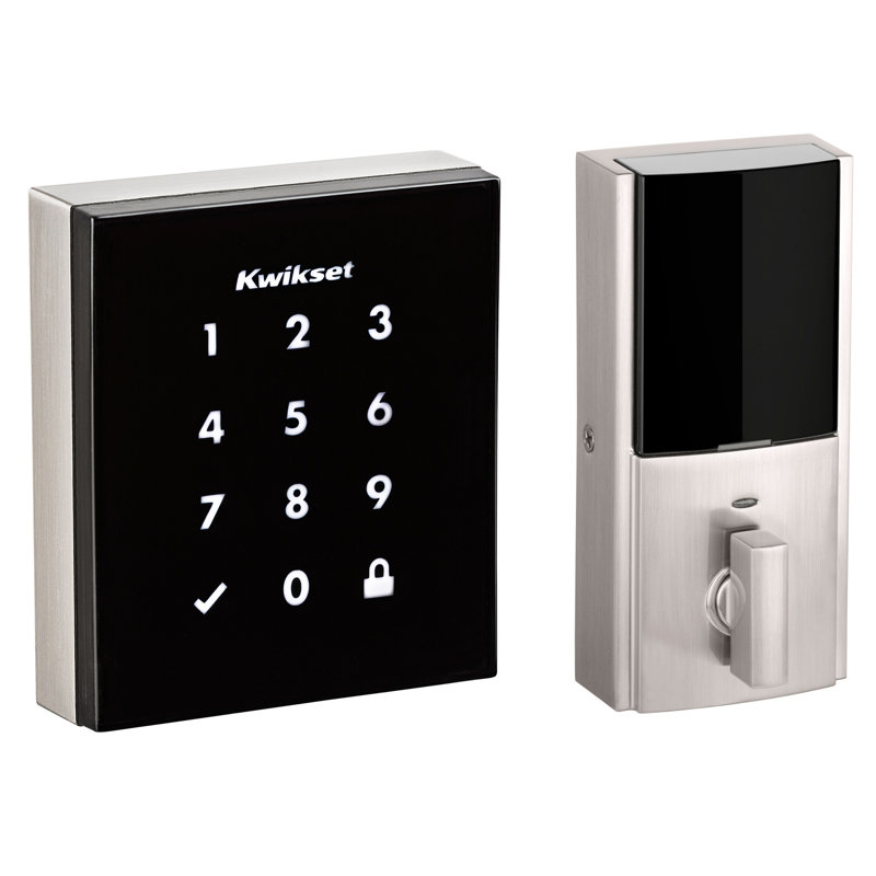 Obsidian Keyless Entry Electronic Touchscreen Deadbolt, Satin Nickel