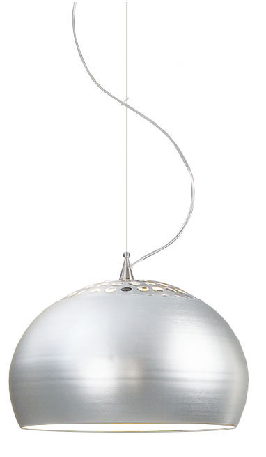 Fontenoy 1 - Light Aluminium Dome Pendant