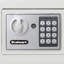 Digital security safe for valuables - Compact steel lock box with electronic keypad