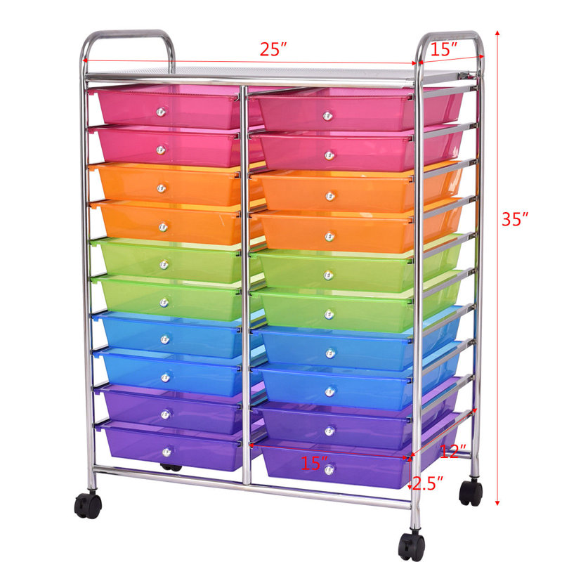 34'' H x 25'' W Utility Cart with Wheels