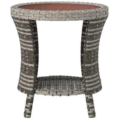 Side Table,Wicker Outdoor Coffee Table