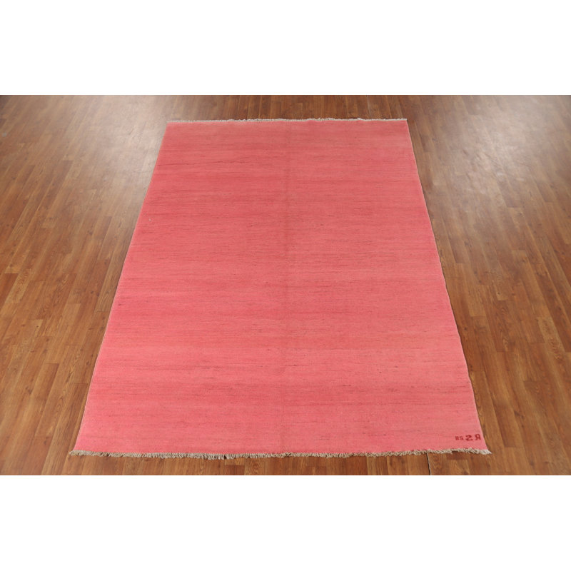 Tapis rose clair Gabbeh 6 x 8
