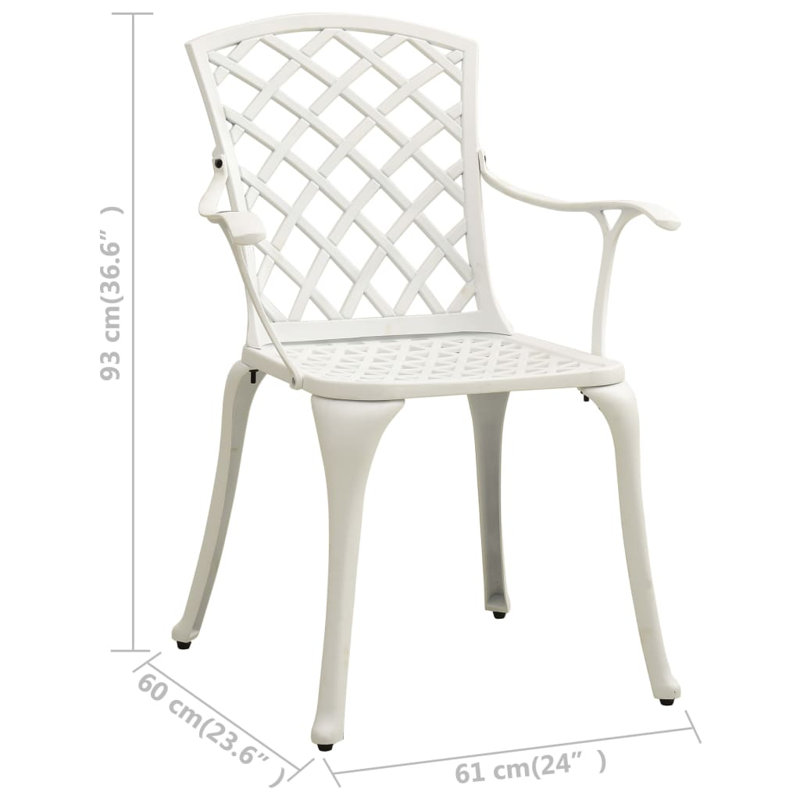 Chaise de salle à manger Arleht, Blanc