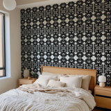 The Blush Label Aztec 10' L x 24" W Wallpaper Roll