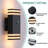 Modern Led Square Outdoor Wall Light With Dusk-to-dawn