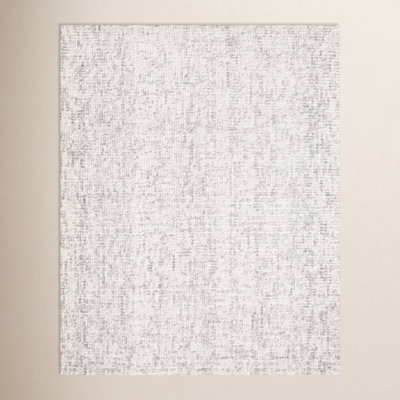 Evett Gray Ivory Hand-Woven Abstract Rug
