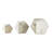 Cole And Grey Marble Cube Two-Toned Hexagon Geometric Sculpture With White Accent-1354892466
