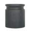 Black Wooden Cylinder Side Table