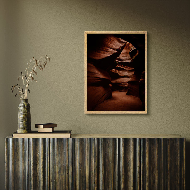 Reproduction d'art paysage encadrée pour la nature, H 14 po x l 11 po, Naturel