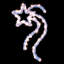 Metallic Designer Star Decoration Lighted Display