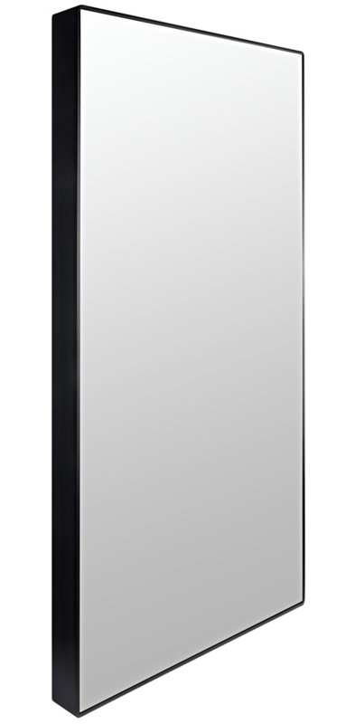 Flat Metal Beveled Wall Mirror, 72" x 36"