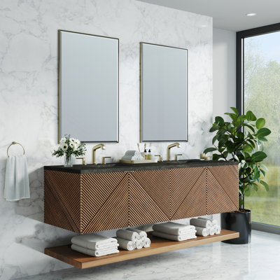 Meuble-lavabo double flottant 72 po Marcello