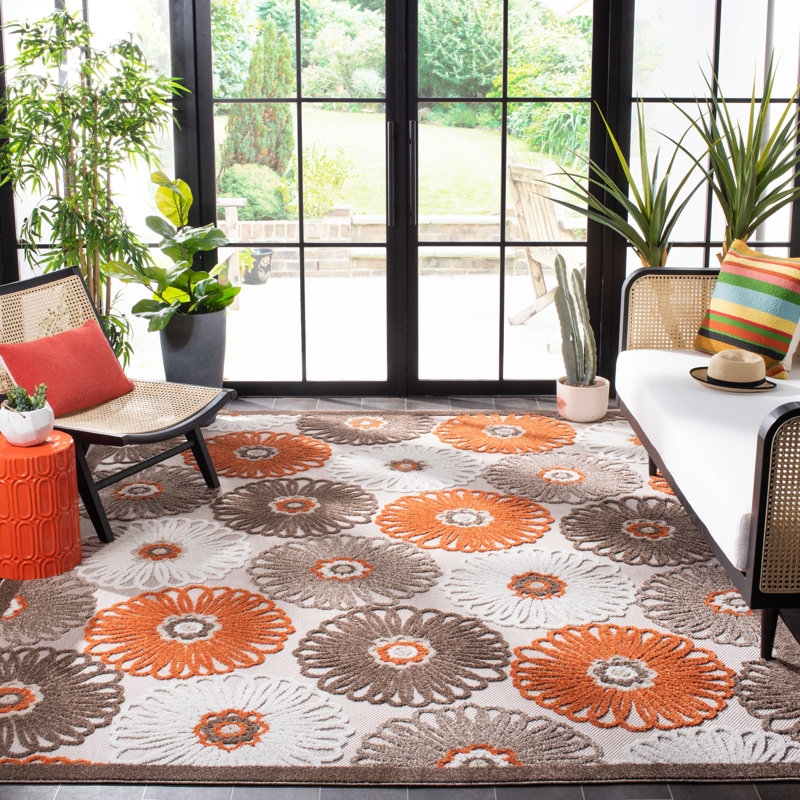 Tapis floral Giffords Performance, Rectangle 8 pi x 10 pi