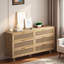 Armoire de rangement en rotin 6 tiroirs