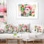 Rose aquarelle florale - coussin imprimé floral-29961926-29963653
