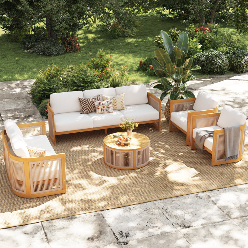 7 - Person Outdoor Seating Group With Cushions