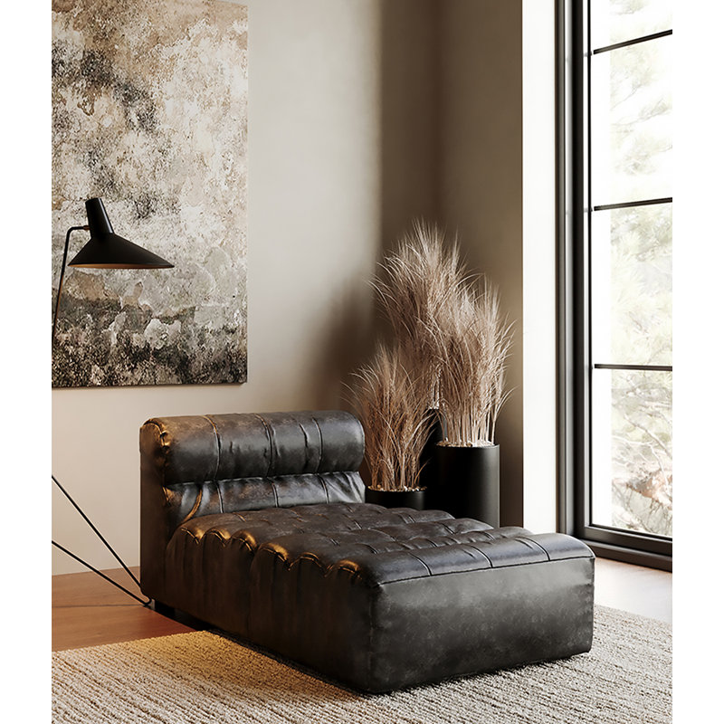 Canapé en cuir American-Style Vintage, fauteuil inclinable de style minimaliste