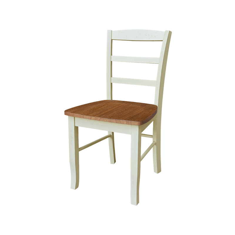 Chaise de salle à manger en bois massif Klynn, Noyer blanc / écorce